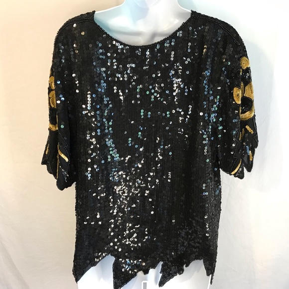 Royal Feelings Vintage Sequin Top - Picture 5 of 7